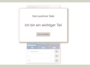 Ich bin ein wichtiger Teil - Text auf weißem Hintergrund - aus der Webapp 